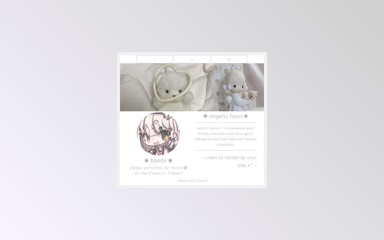 Carrd profile picture for @delicate
